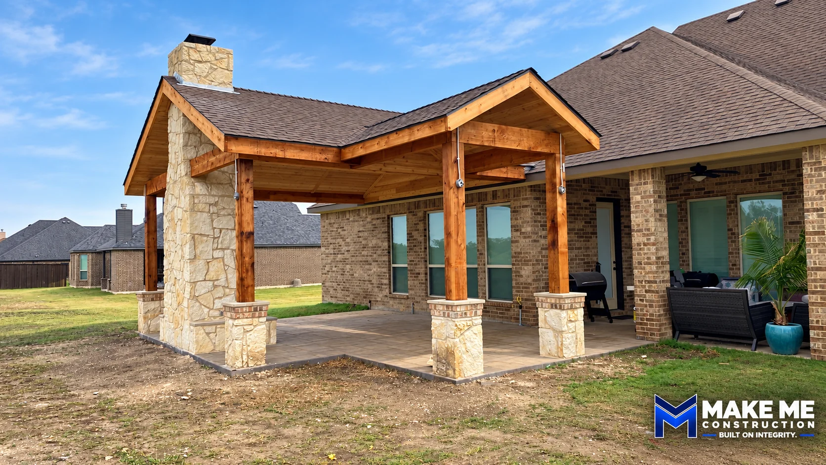 Timber Patio Cover — Alternate View